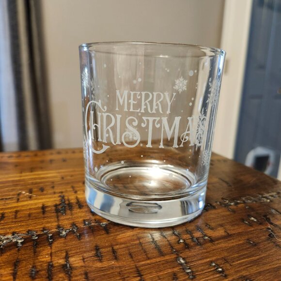 SET of 3 Christmas Themed 10 ounce Rocks Glasses - Picture 3 of 6